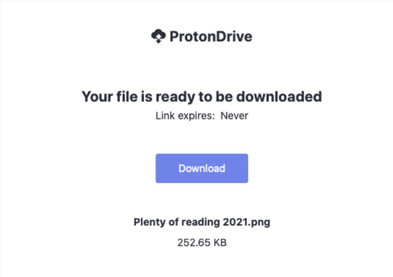 Accesso al database di Proton Drive