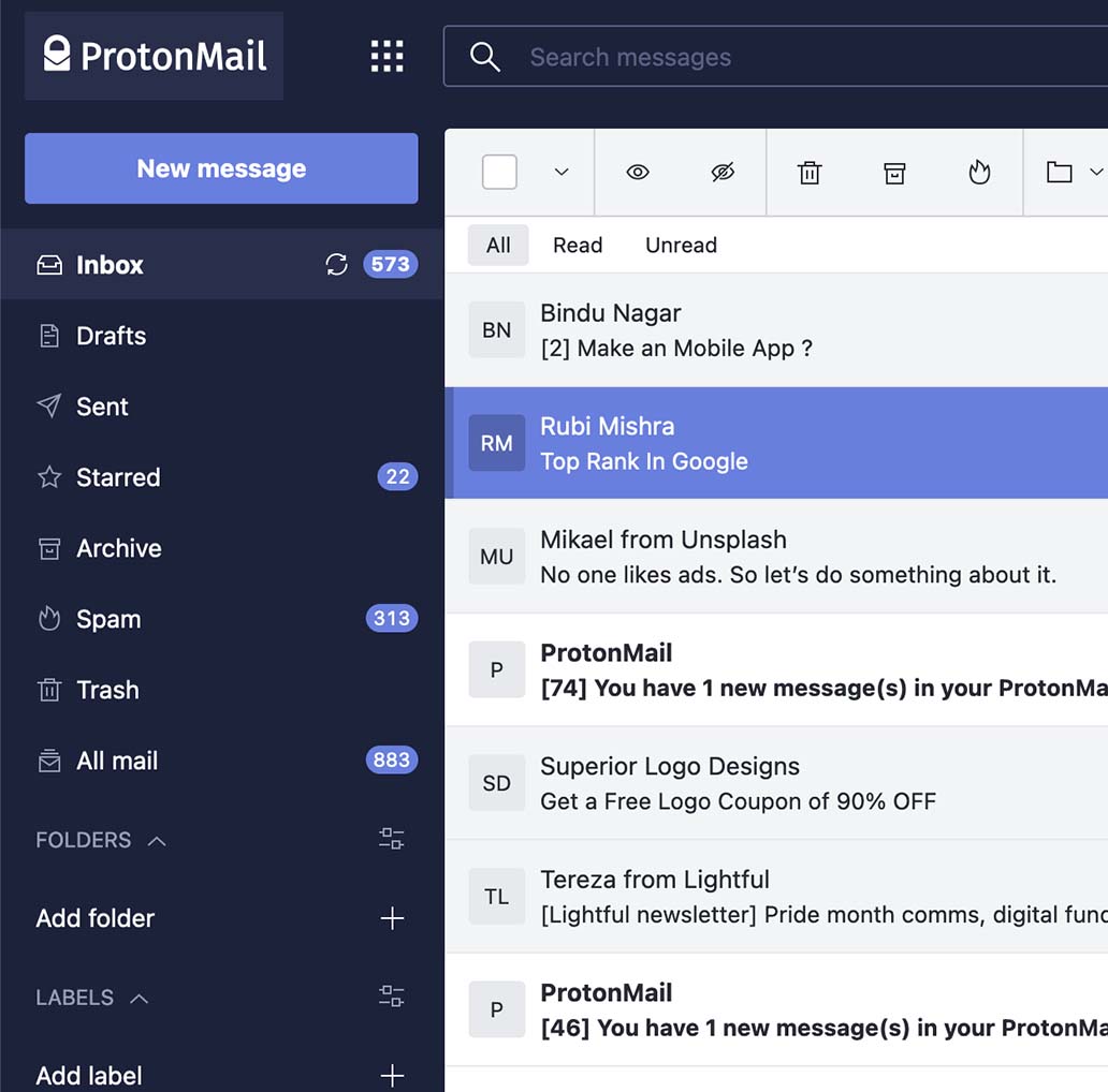 Applicazione per l'hacking remoto delle email su Proton mail | CrackMail