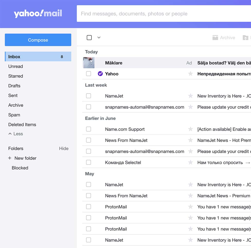 Applicazione per l'hacking della posta di Yahoo!